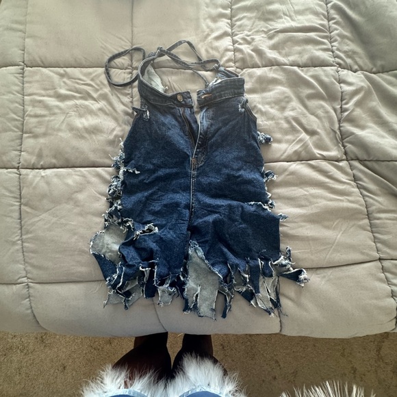 Fashion Nova Blue Denim Jeans - Picture 1 of 3